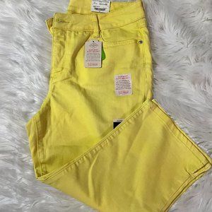 St Johns Yellow Capris NWT
